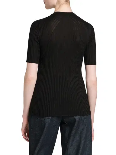 Jil Sander Women's Merino Wool Rib-Knit Top | Thumbnail 5 Jil Sander Women's Merino Wool Rib-Knit Top | Thumbnail 5