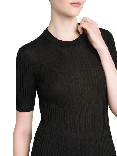 Jil Sander Women's Merino Wool Rib-Knit Top | Thumbnail 6 Jil Sander Women's Merino Wool Rib-Knit Top | Thumbnail 6