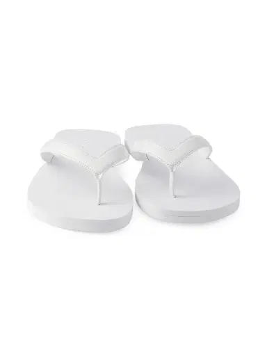 Prada Men's Brushed Leather Flip-Flops - White | Thumbnail 2 Prada Men's Brushed Leather Flip-Flops - White | Thumbnail 2