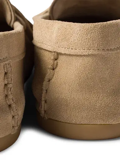 Miu Miu Women's Suede Loafers - Beige Khaki | Thumbnail 3 Miu Miu Women's Suede Loafers - Beige Khaki | Thumbnail 3