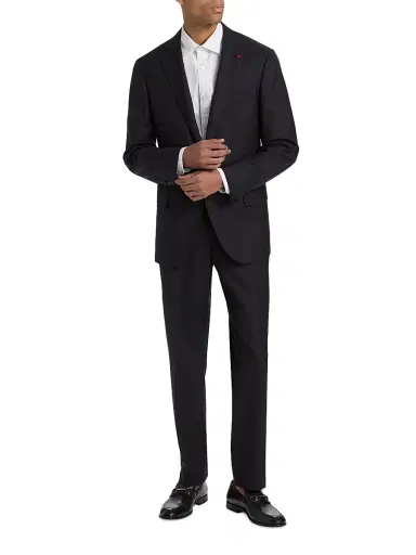 Isaia Men's Sanita Wool Suit - Blue Scuro | Thumbnail 2 Isaia Men's Sanita Wool Suit - Blue Scuro | Thumbnail 2