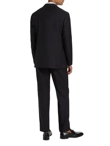 Isaia Men's Sanita Wool Suit - Blue Scuro | Thumbnail 5 Isaia Men's Sanita Wool Suit - Blue Scuro | Thumbnail 5