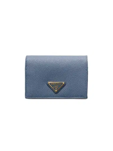 Prada Women's Saffiano Leather Wallet - Medium Blue | Thumbnail 1 Prada Women's Saffiano Leather Wallet - Medium Blue | Thumbnail 1