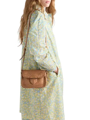 Prada Women's Woven Leather Mini Shoulder Bag | Thumbnail 2 Prada Women's Woven Leather Mini Shoulder Bag | Thumbnail 2