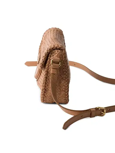 Prada Women's Woven Leather Mini Shoulder Bag | Thumbnail 6 Prada Women's Woven Leather Mini Shoulder Bag | Thumbnail 6