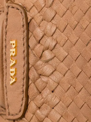 Prada Women's Woven Leather Mini Shoulder Bag | Thumbnail 8 Prada Women's Woven Leather Mini Shoulder Bag | Thumbnail 8