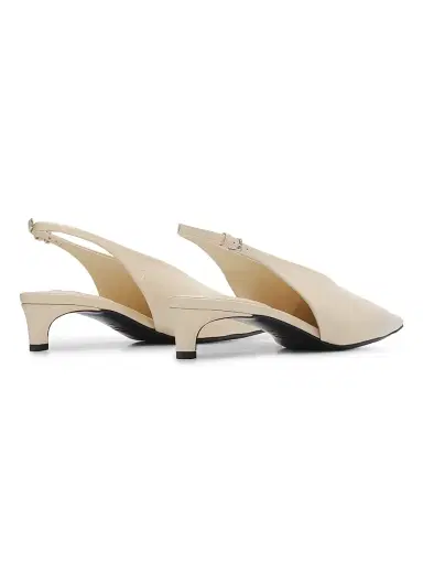 Jil Sander Women's 35MM Leather Slingback Kitten Heels | Thumbnail 3 Jil Sander Women's 35MM Leather Slingback Kitten Heels | Thumbnail 3