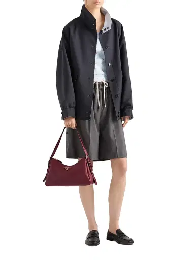 Prada Women's Aimee Medium Leather Shoulder Bag - Red | Thumbnail 2 Prada Women's Aimee Medium Leather Shoulder Bag - Red | Thumbnail 2