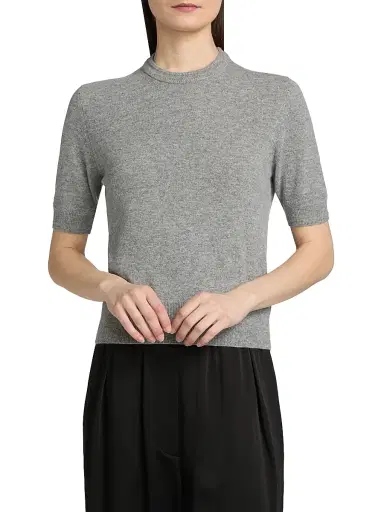 Jil Sander Women's Crewneck Wool Sweater - Volcanic Glass | Thumbnail 3 Jil Sander Women's Crewneck Wool Sweater - Volcanic Glass | Thumbnail 3