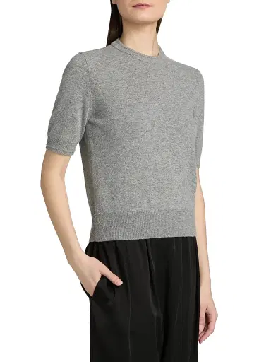Jil Sander Women's Crewneck Wool Sweater - Volcanic Glass | Thumbnail 4 Jil Sander Women's Crewneck Wool Sweater - Volcanic Glass | Thumbnail 4
