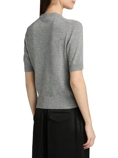 Jil Sander Women's Crewneck Wool Sweater - Volcanic Glass | Thumbnail 5 Jil Sander Women's Crewneck Wool Sweater - Volcanic Glass | Thumbnail 5