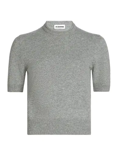 Jil Sander Women's Crewneck Wool Sweater - Volcanic Glass | Thumbnail 1 Jil Sander Women's Crewneck Wool Sweater - Volcanic Glass | Thumbnail 1
