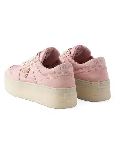 Prada Women's Downtown Bold Re-Nylon and Suede Sneakers - Pink - Size 9 | Thumbnail 3 Prada Women's Downtown Bold Re-Nylon and Suede Sneakers - Pink - Size 9 | Thumbnail 3