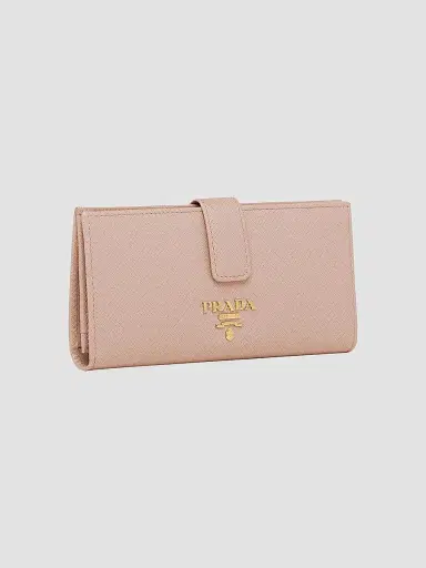 Prada Women's Large Saffiano Leather Wallet - Pink | Thumbnail 2 Prada Women's Large Saffiano Leather Wallet - Pink | Thumbnail 2