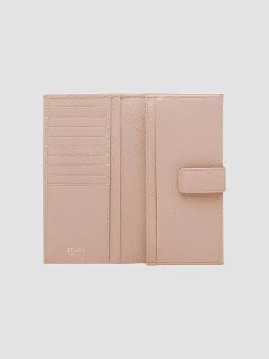 Prada Women's Large Saffiano Leather Wallet - Pink | Thumbnail 4 Prada Women's Large Saffiano Leather Wallet - Pink | Thumbnail 4