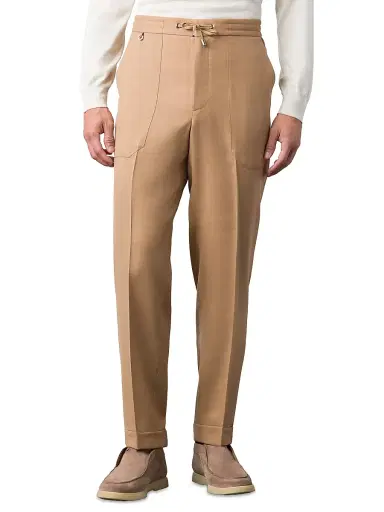 Stefano Ricci Men's Modern Tailored Sport Trousers - Beige - Size 42 | Thumbnail 2 Stefano Ricci Men's Modern Tailored Sport Trousers - Beige - Size 42 | Thumbnail 2