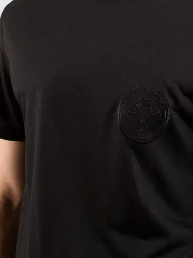 Stefano Ricci Men's T-Shirt - Black | Thumbnail 6 Stefano Ricci Men's T-Shirt - Black | Thumbnail 6