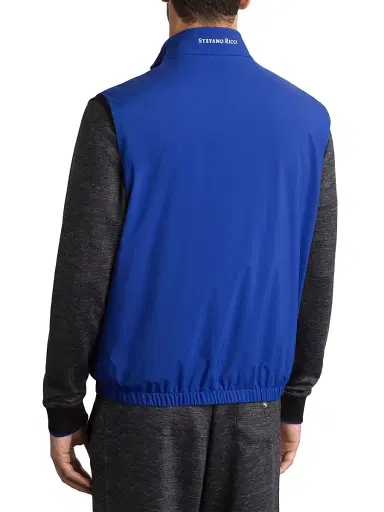 Stefano Ricci Men's Italian Refined Luxurious Sport Vest - Bright Blue | Thumbnail 2 Stefano Ricci Men's Italian Refined Luxurious Sport Vest - Bright Blue | Thumbnail 2