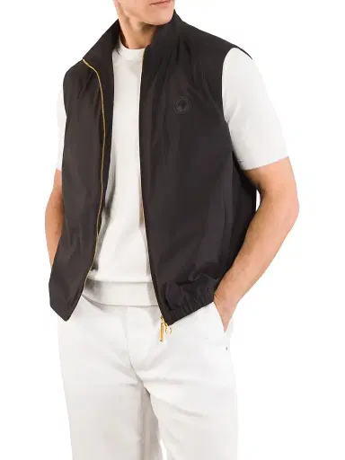 Stefano Ricci Men's Italian Refined Luxurious Sport Vest - Black | Thumbnail 3 Stefano Ricci Men's Italian Refined Luxurious Sport Vest - Black | Thumbnail 3