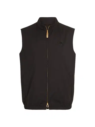 Stefano Ricci Men's Italian Refined Luxurious Sport Vest - Black | Thumbnail 1 Stefano Ricci Men's Italian Refined Luxurious Sport Vest - Black | Thumbnail 1