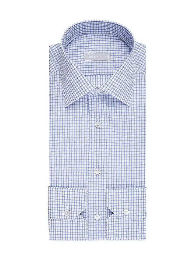 Men's Refined Classic Dress Shirt - Blue White Men's Refined Classic Dress Shirt - Blue White