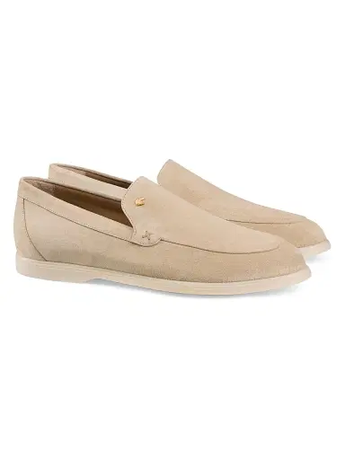 Stefano Ricci Men's Suede Slip-On Loafers - Beige - Size 11.5 | Thumbnail 2 Stefano Ricci Men's Suede Slip-On Loafers - Beige - Size 11.5 | Thumbnail 2