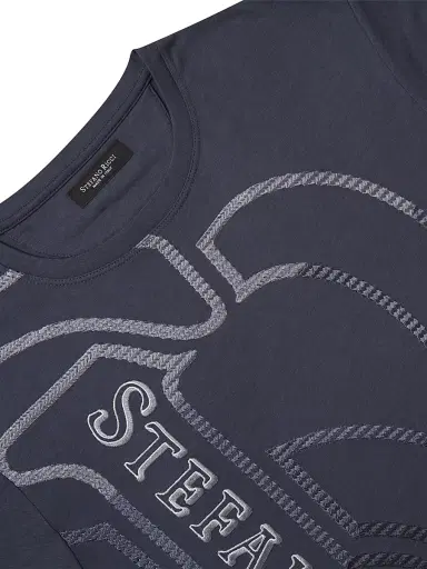 Stefano Ricci Men's Macro Logo Motif T-Shirt | Thumbnail 2 Stefano Ricci Men's Macro Logo Motif T-Shirt | Thumbnail 2