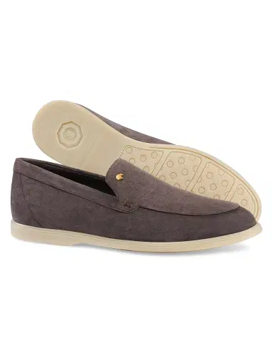 Stefano Ricci Men's Suede Slip-On Loafers - Dark Brown | Thumbnail 3 Stefano Ricci Men's Suede Slip-On Loafers - Dark Brown | Thumbnail 3
