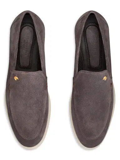 Stefano Ricci Men's Suede Slip-On Loafers - Dark Brown - Size 7 | Thumbnail 4 Stefano Ricci Men's Suede Slip-On Loafers - Dark Brown - Size 7 | Thumbnail 4