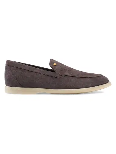 Stefano Ricci Men's Suede Slip-On Loafers - Dark Brown | Thumbnail 1 Stefano Ricci Men's Suede Slip-On Loafers - Dark Brown | Thumbnail 1