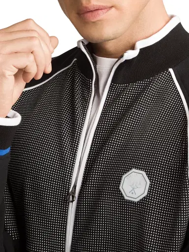 Stefano Ricci Men's Full Zip Up Jacket - Black | Thumbnail 5 Stefano Ricci Men's Full Zip Up Jacket - Black | Thumbnail 5