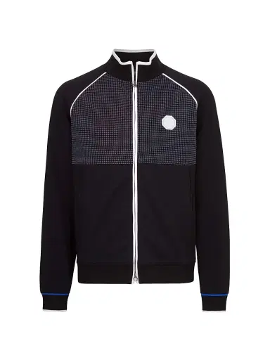 Stefano Ricci Men's Full Zip Up Jacket - Black | Thumbnail 1 Stefano Ricci Men's Full Zip Up Jacket - Black | Thumbnail 1