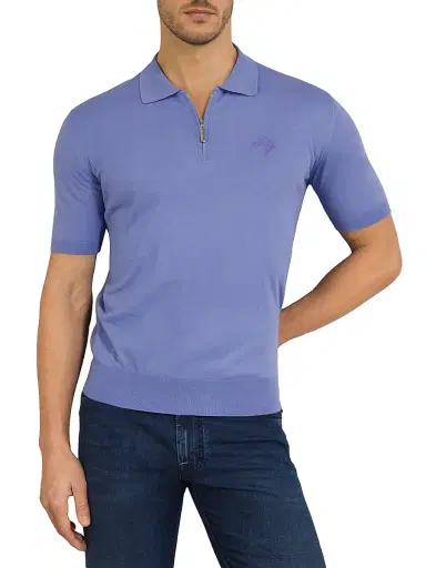 Stefano Ricci Men's Polo Shirt - Light Blue | Thumbnail 5 Stefano Ricci Men's Polo Shirt - Light Blue | Thumbnail 5