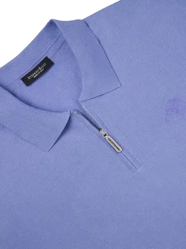 Stefano Ricci Men's Polo Shirt - Light Blue | Thumbnail 6 Stefano Ricci Men's Polo Shirt - Light Blue | Thumbnail 6
