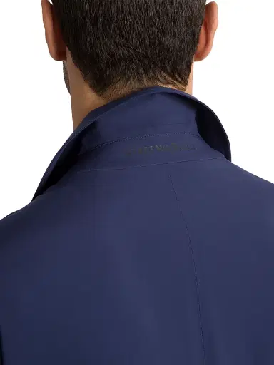 Stefano Ricci Men's Versatile Luxury Lightweight Raincoat - Saphire Blue | Thumbnail 5 Stefano Ricci Men's Versatile Luxury Lightweight Raincoat - Saphire Blue | Thumbnail 5