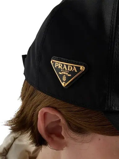 Prada Women's Re-Nylon Baseball Cap - Black - Size Medium | Thumbnail 2 Prada Women's Re-Nylon Baseball Cap - Black - Size Medium | Thumbnail 2