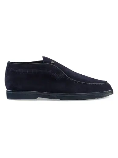 Stefano Ricci Men's Suede Slip-On Chukka Boots - Blu Ink - Size 10 | Thumbnail 1 Stefano Ricci Men's Suede Slip-On Chukka Boots - Blu Ink - Size 10 | Thumbnail 1