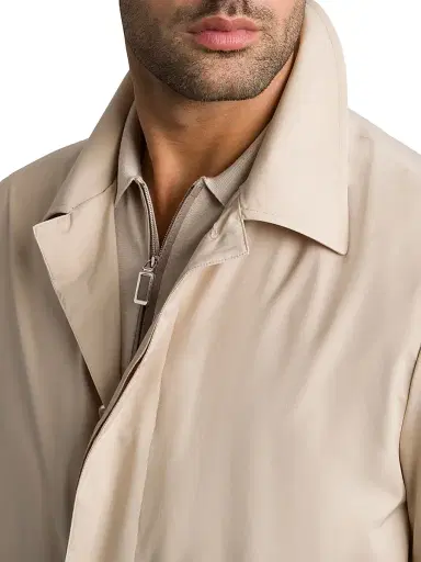 Stefano Ricci Men's Versatile Luxury Lightweight Raincoat - Beige | Thumbnail 3 Stefano Ricci Men's Versatile Luxury Lightweight Raincoat - Beige | Thumbnail 3