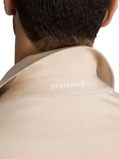 Stefano Ricci Men's Versatile Luxury Lightweight Raincoat - Beige | Thumbnail 5 Stefano Ricci Men's Versatile Luxury Lightweight Raincoat - Beige | Thumbnail 5