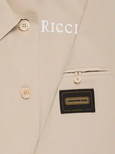 Stefano Ricci Men's Versatile Luxury Lightweight Raincoat - Beige | Thumbnail 7 Stefano Ricci Men's Versatile Luxury Lightweight Raincoat - Beige | Thumbnail 7