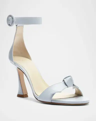 Alexandre Birman Clarita Knot Ankle-Strap Leather Sandals | Thumbnail 2 Alexandre Birman Clarita Knot Ankle-Strap Leather Sandals | Thumbnail 2