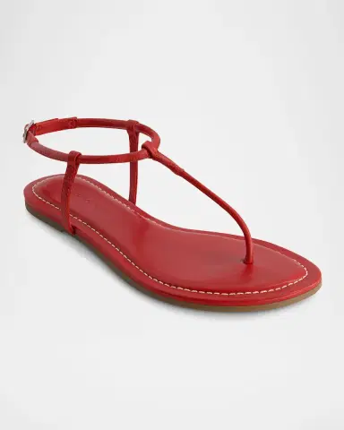 Bernardo Hercu Leather Ankle-Strap Flat Sandals | Thumbnail 2 Bernardo Hercu Leather Ankle-Strap Flat Sandals | Thumbnail 2