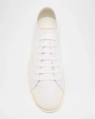 Saint Laurent Men's Gym Leather Low-Top Sneakers | Thumbnail 4 Saint Laurent Men's Gym Leather Low-Top Sneakers | Thumbnail 4