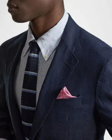 Polo Ralph Lauren Men's Soft Tailored-Fit Linen Suit Jacket | Thumbnail 4 Polo Ralph Lauren Men's Soft Tailored-Fit Linen Suit Jacket | Thumbnail 4