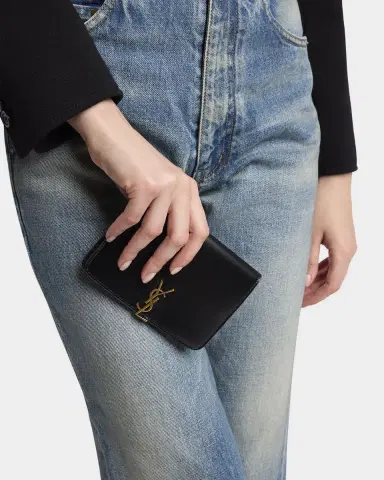 Saint Laurent YSL Passport Holder in Calfskin | Thumbnail 2 Saint Laurent YSL Passport Holder in Calfskin | Thumbnail 2