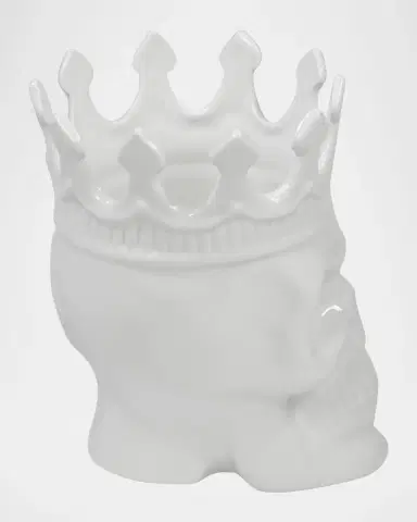 Thompson Ferrier White Louise Skull Candle, 23.3 oz. - Rose de Vents Scent | Thumbnail 3 Thompson Ferrier White Louise Skull Candle, 23.3 oz. - Rose de Vents Scent | Thumbnail 3