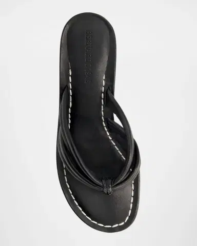 Bernardo Miami Kitten-Heel Leather Mule Sandals | Thumbnail 3 Bernardo Miami Kitten-Heel Leather Mule Sandals | Thumbnail 3