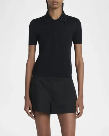 Moncler Short-Sleeve Polo Shirt | Thumbnail 4 Moncler Short-Sleeve Polo Shirt | Thumbnail 4