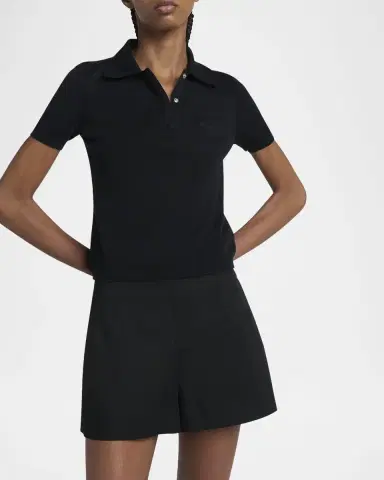 Moncler Short-Sleeve Polo Shirt | Thumbnail 5 Moncler Short-Sleeve Polo Shirt | Thumbnail 5