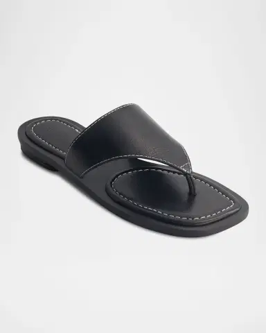 Bernardo 1946 Agora Leather Flat Thong Sandals | Thumbnail 2 Bernardo 1946 Agora Leather Flat Thong Sandals | Thumbnail 2